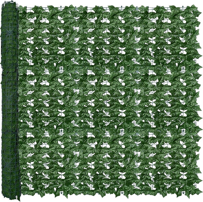 ODTORY Artificial Ivy Privacy Fence Wall Screen,60X120 in UV-Anti Faux Greenery Backdrop Ivy Vine Leaf Hedges Fence Panels for Patio, Balcony, Garden, Backyard Indoor Outdoor Green Wall Decor - Image 1